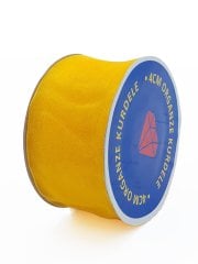 Organze Kurdele 4cm Hardal Sarısı
