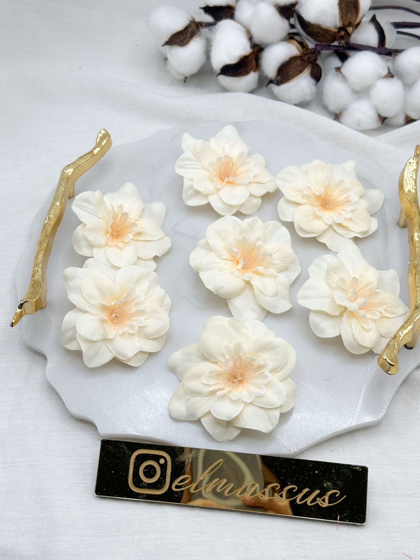 Şebboy 50 adet 7x7 Krem