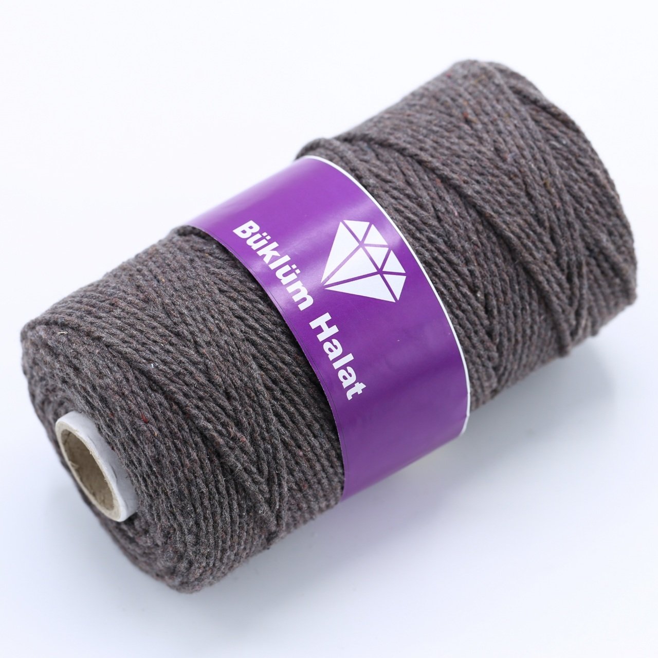 İki Büküm Makrome İpi (3mm - 500gr) Koyu Kahve