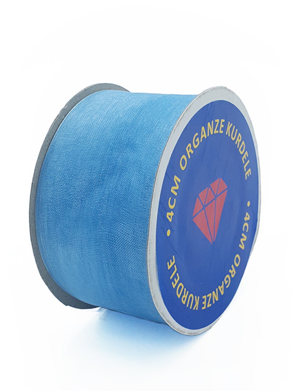 Organze Kurdele 4cm Mavi