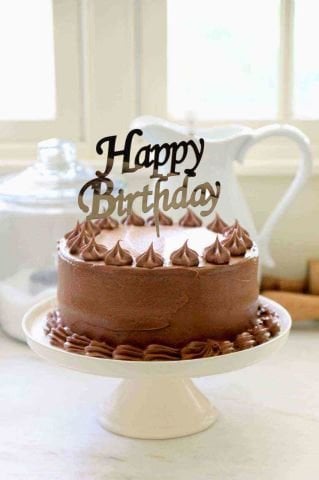 Happy Birthday' Yazılı Pasta Pleksisi 15cm