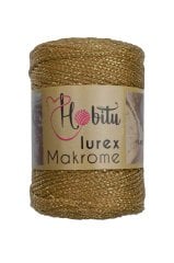 Polyester Simli Makrome El Örgü ipi Altın - Altın