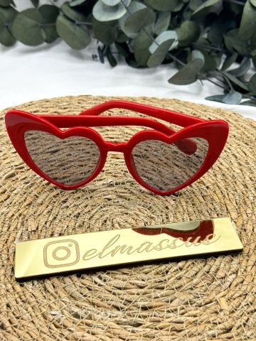 Kalpli Gözlük Kırmızı