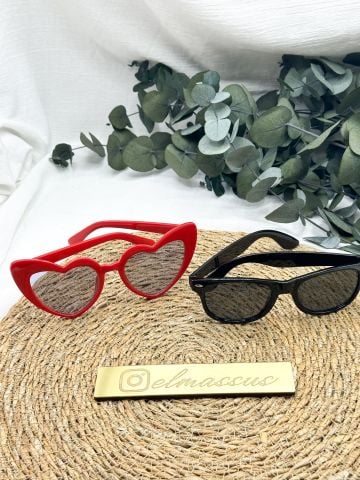 Çift Gözlük(2 adet ) Kırmızı