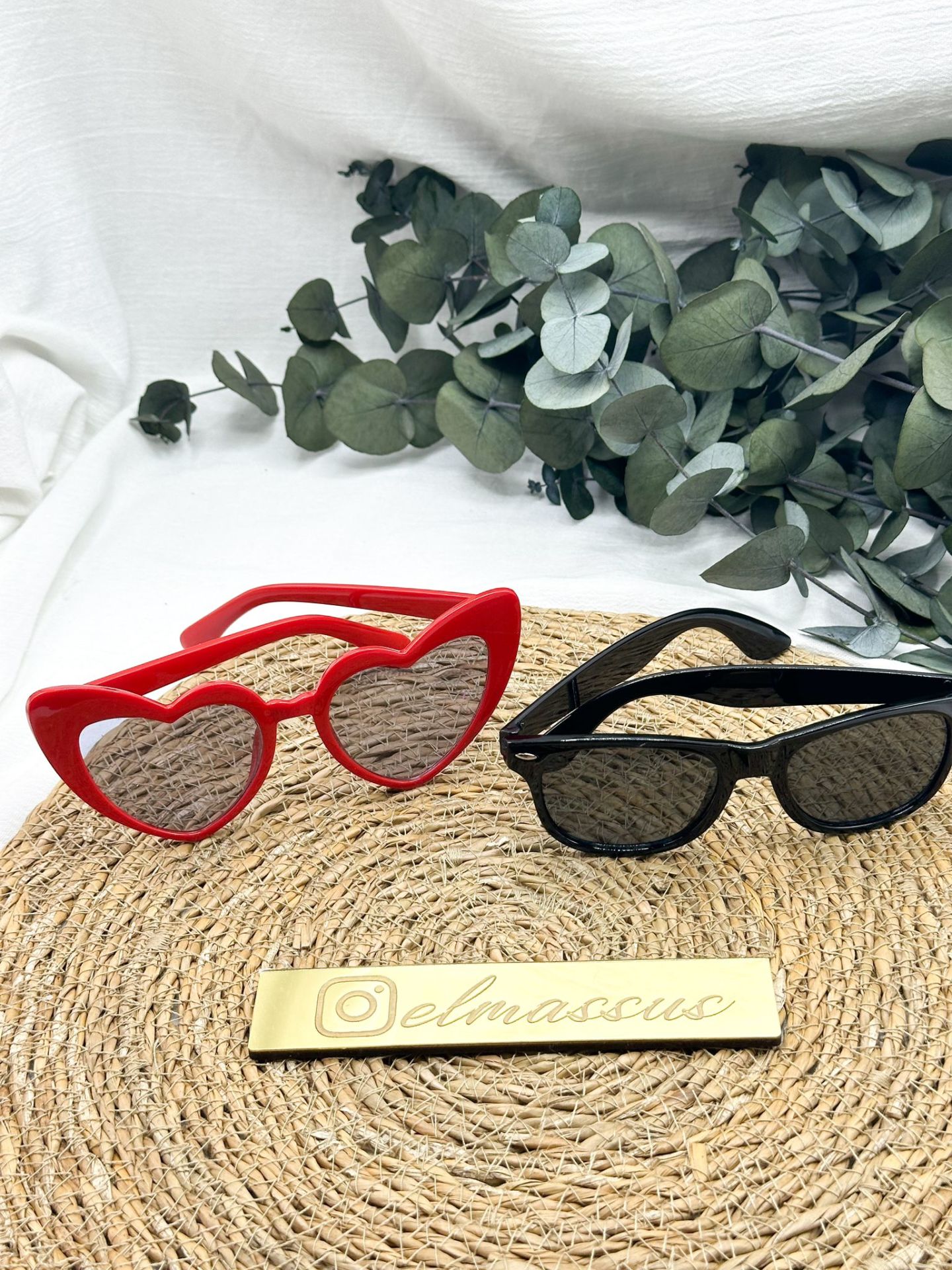 Çift Gözlük(2 adet ) Kırmızı