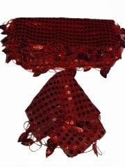 Pullu Halay Mendili (10 adet) Bordo