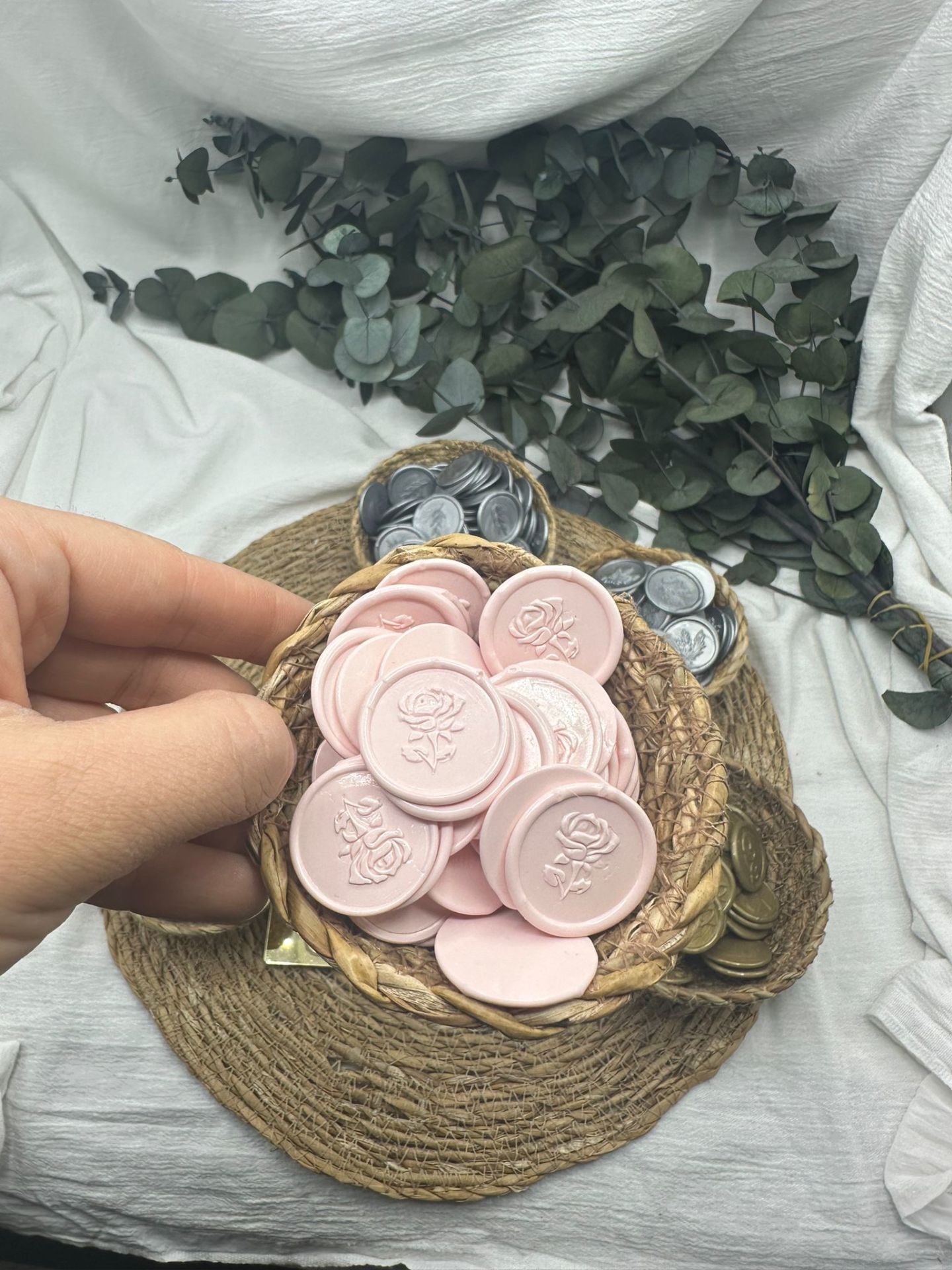 Mühür 100 adet Pembe Gül