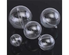 Asma Aparatlı Yuvarlak Mika Küre Kutu (24 adet)