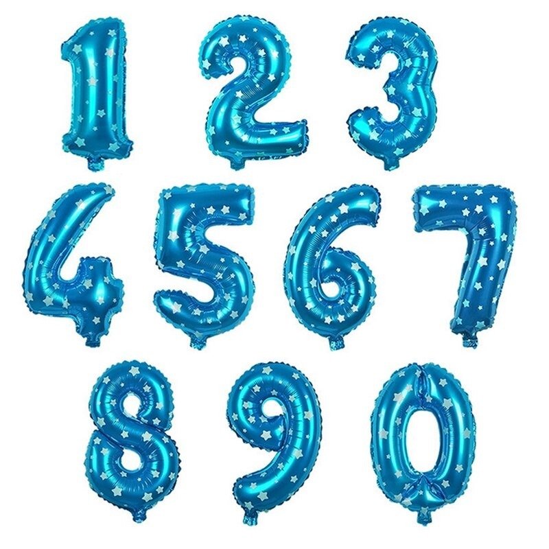 Rakam Folyo Balon Mavi 36cm