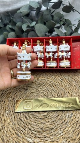 Atlı Karınca (6adet) 8x4 Beyaz