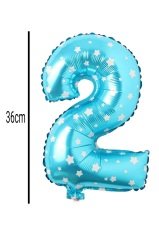 Rakam Folyo Balon Mavi 36cm 2