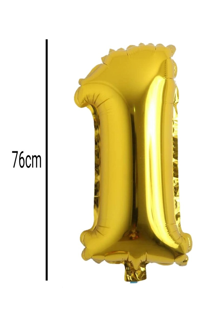 Rakam Folyo Balon Altın 76cm 1