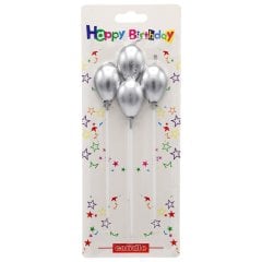 Balon Mum Gümüş