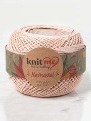 Knit Me Karnaval El Örgü İpi Açık Bej