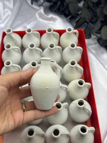 Hediyelik Kutu Testi Flok Kaplama (24lü) Beyaz