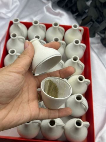 Hediyelik Kutu Testi Flok Kaplama (24lü) Beyaz