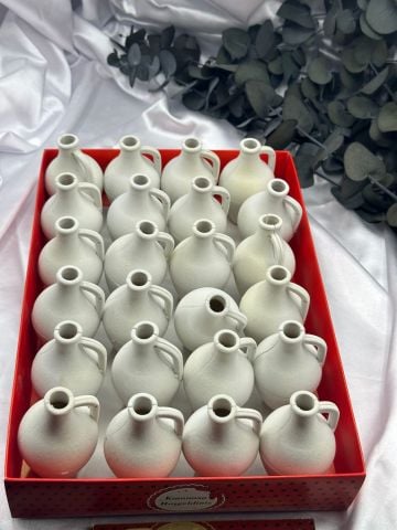 Hediyelik Kutu Testi Flok Kaplama (24lü) Beyaz