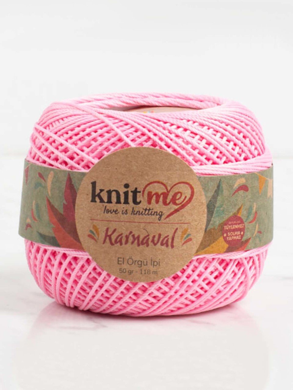 Knit Me Karnaval El Örgü İpi Bebe Pembesi