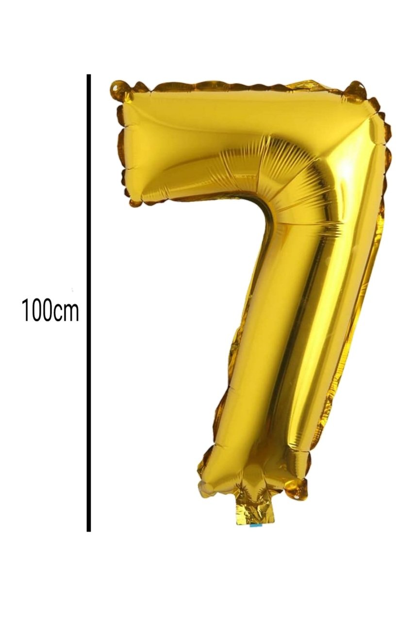 Rakam Folyo Balon Altın 100cm 7
