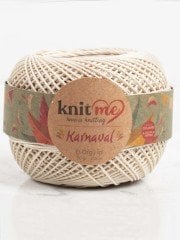 Knit Me Karnaval El Örgü İpi Ekru