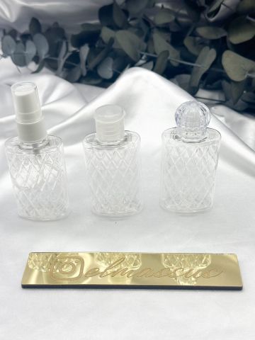 Plastik Uzun Lüx Kolonya Şişesi