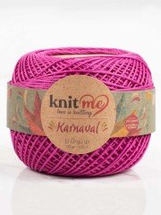 Knit Me Karnaval El Örgü İpi Fuşya