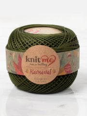 Knit Me Karnaval El Örgü İpi Haki Yeşili