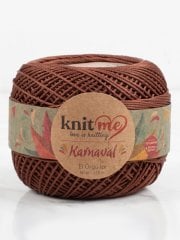 Knit Me Karnaval El Örgü İpi Kahverengi