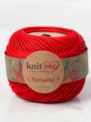 Knit Me Karnaval El Örgü İpi Kırmızı