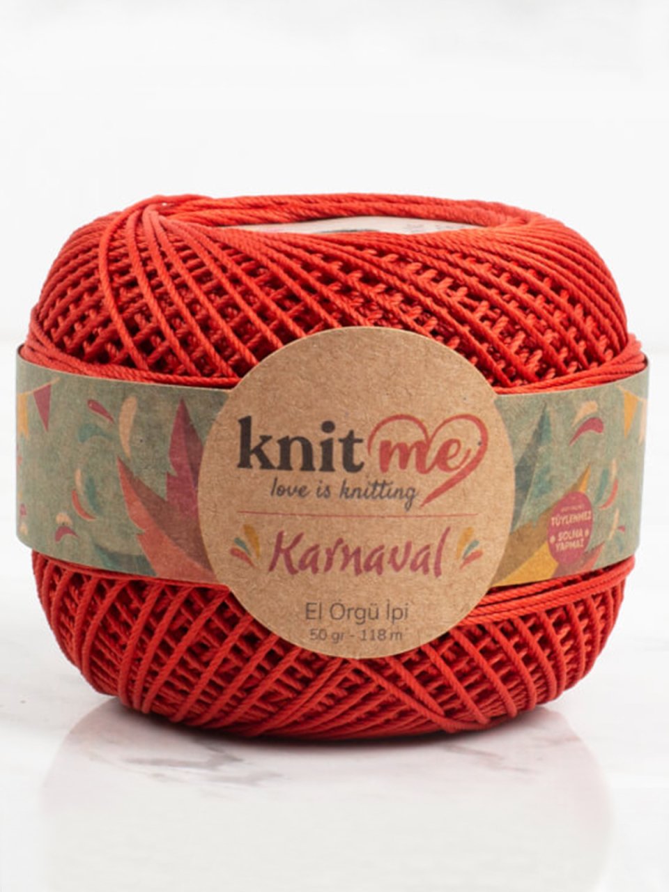 Knit Me Karnaval El Örgü İpi Kiremit