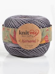 Knit Me Karnaval El Örgü İpi Koyu Gri