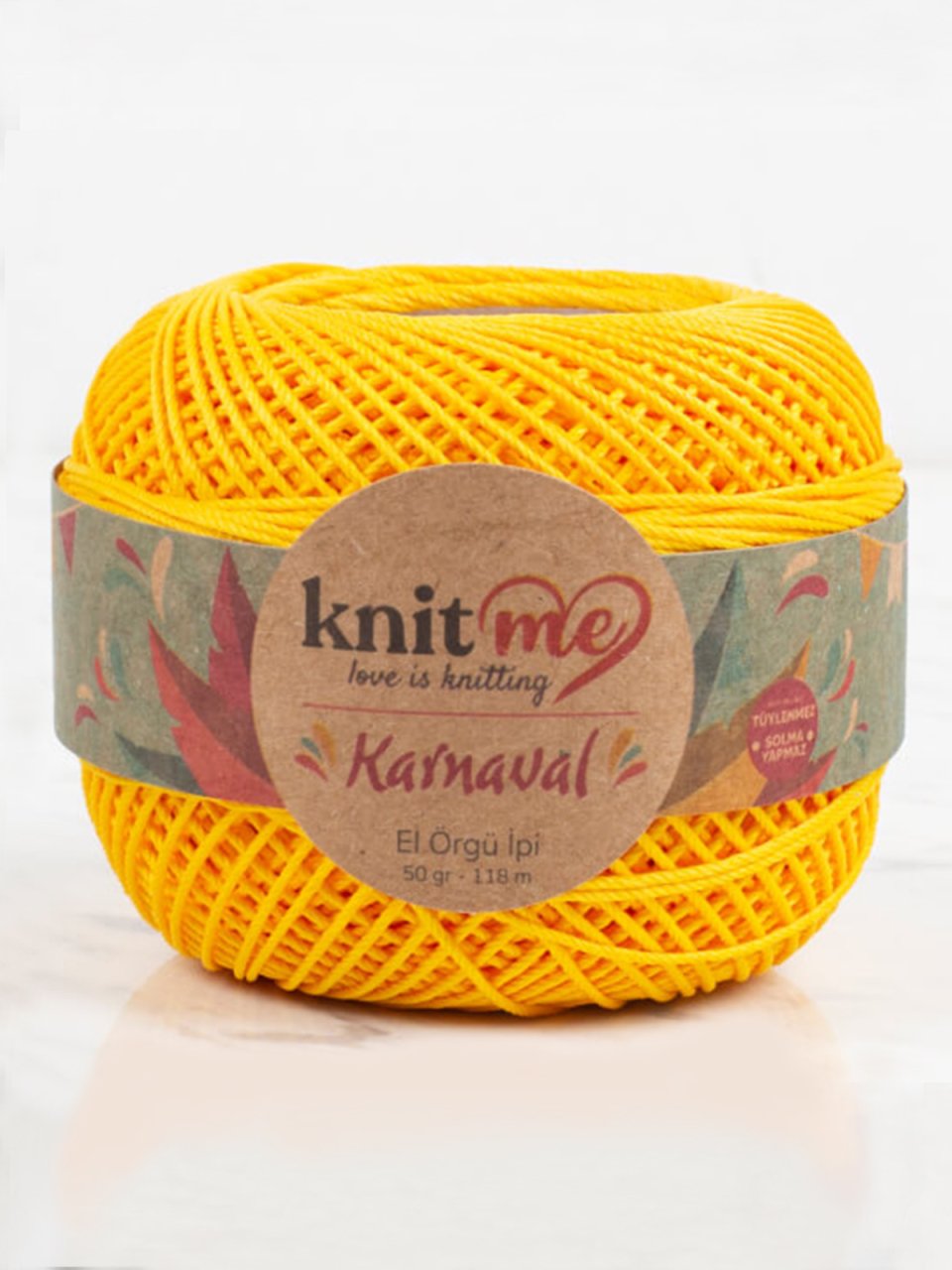 Knit Me Karnaval El Örgü İpi Limon