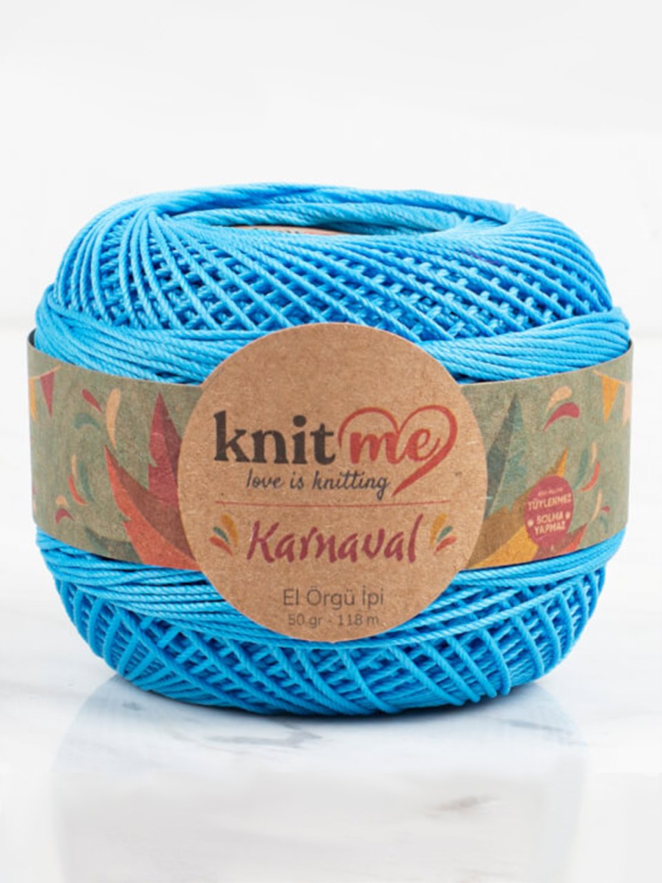 Knit Me Karnaval El Örgü İpi Mavi