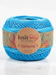 Knit Me Karnaval El Örgü İpi Mavi