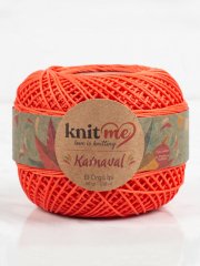 Knit Me Karnaval El Örgü İpi Nar Çiçeği