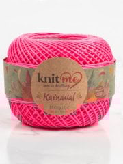 Knit Me Karnaval El Örgü İpi Neon Pembe