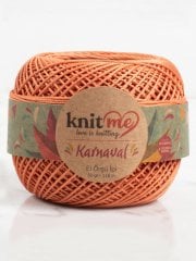 Knit Me Karnaval El Örgü İpi Pastel Turuncu