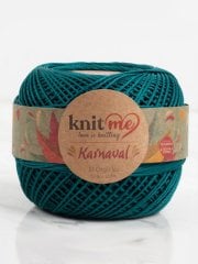 Knit Me Karnaval El Örgü İpi Petrol Yeşili