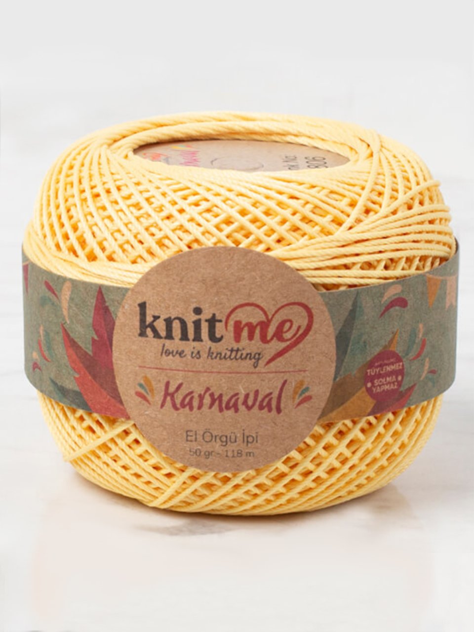 Knit Me Karnaval El Örgü İpi Sarı