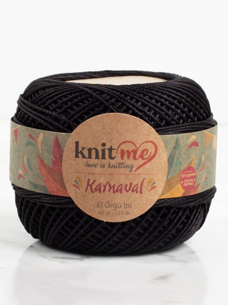 Knit Me Karnaval El Örgü İpi Siyah