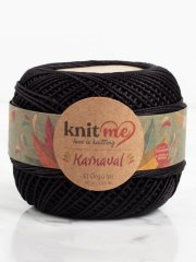 Knit Me Karnaval El Örgü İpi Siyah