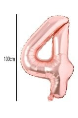 Rakam Folyo Balon Rose Gold 100cm 4