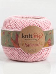 Knit Me Karnaval El Örgü İpi Toz Pembe