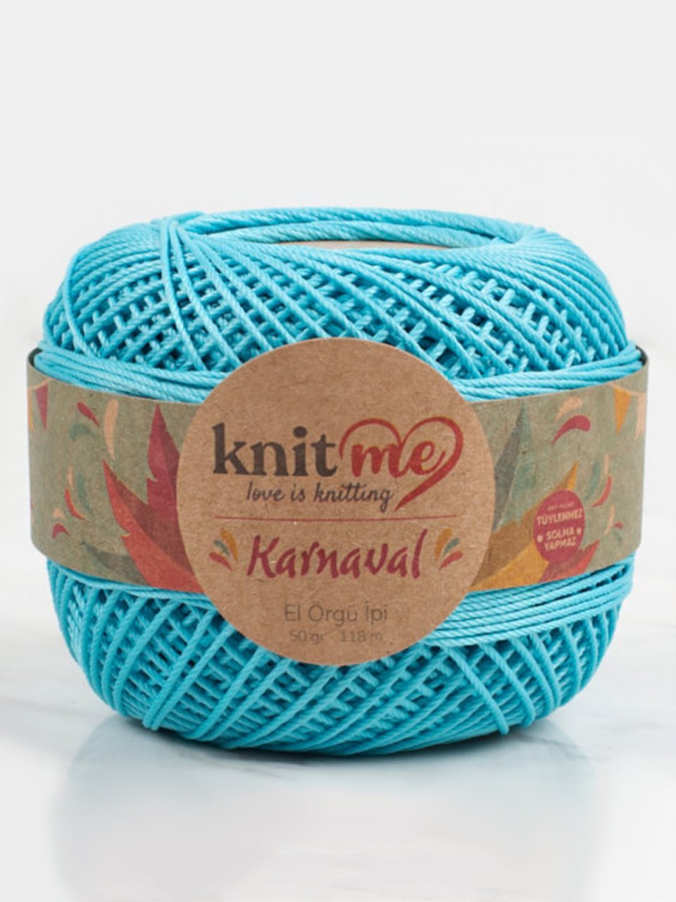 Knit Me Karnaval El Örgü İpi Turkuaz