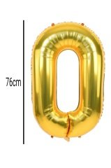 Rakam Folyo Balon Altın 76cm 0