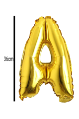 Harf Folyo Balon Altın 36cm A