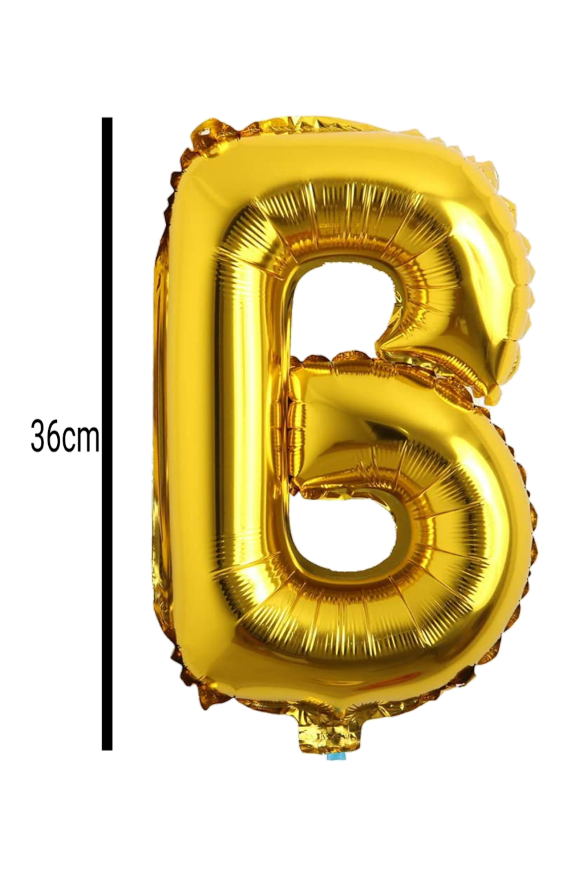 Harf Folyo Balon Altın 36cm B