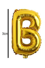 Harf Folyo Balon Altın 36cm B