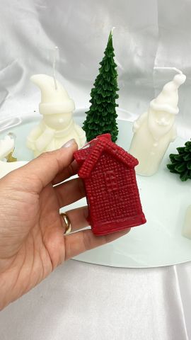 Yılbaşı Mum 4.Kırmızı Ev