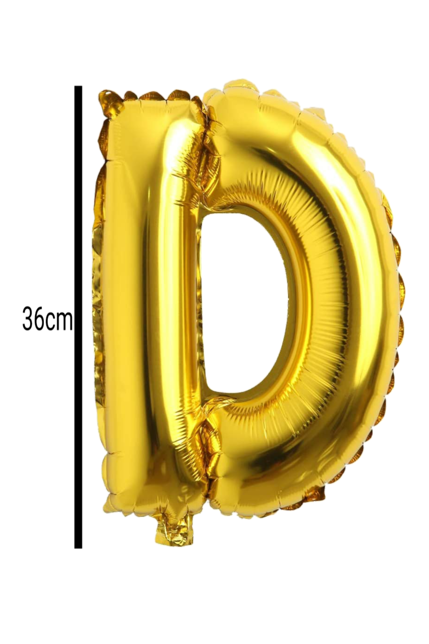 Harf Folyo Balon Altın 36cm D